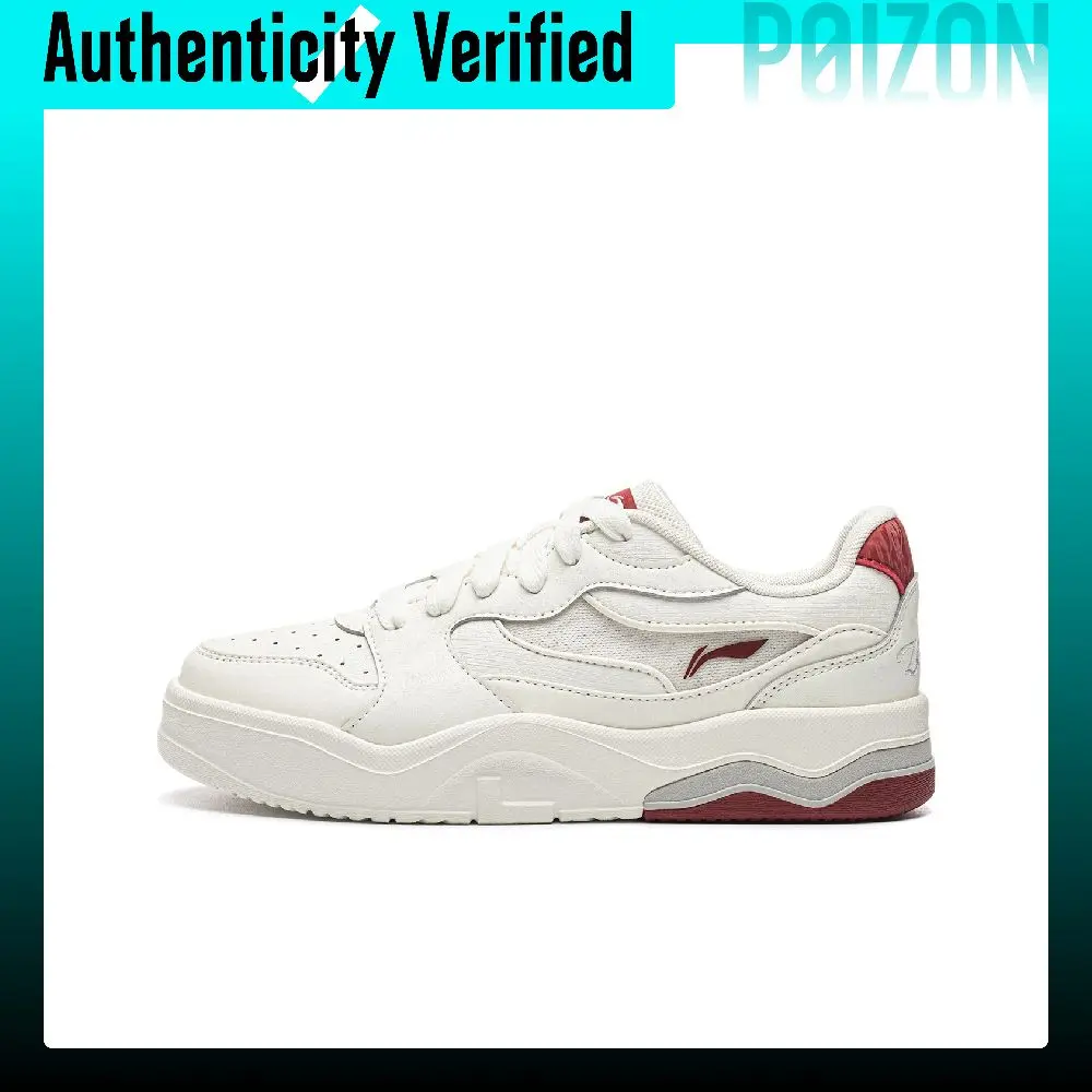 Li Ning Skate Shoes Women's Low Top White AGCW044-6
