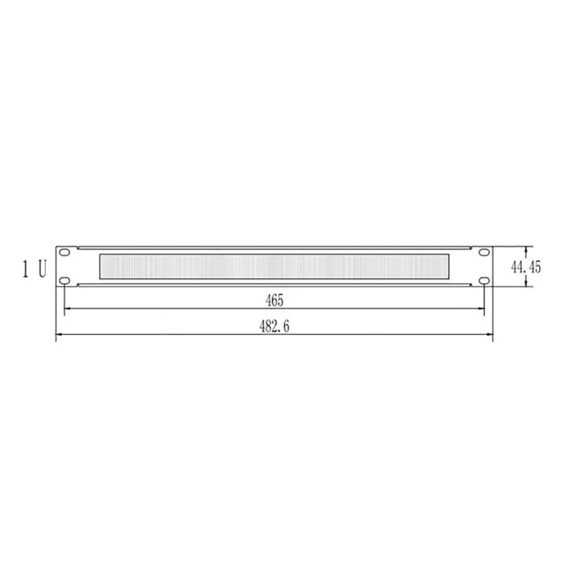 Network Cabinet Brush Panel Cable Management Bar Slot for Rack Mount