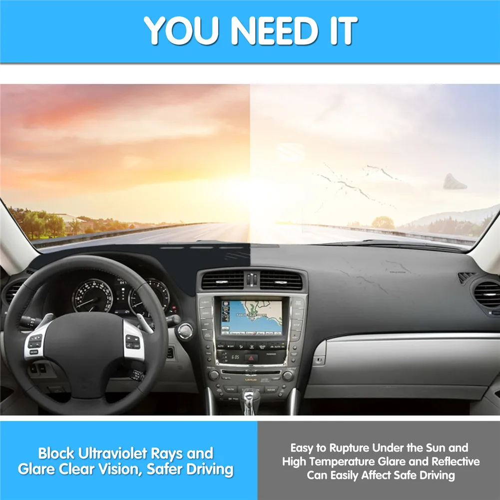 For Lexus IS250 IS350 2006-2011 Car Dashboard Cover Mat Sun Shade Reflect Light non-slip Pad Instrument Pan Auto Accessories - view 3
