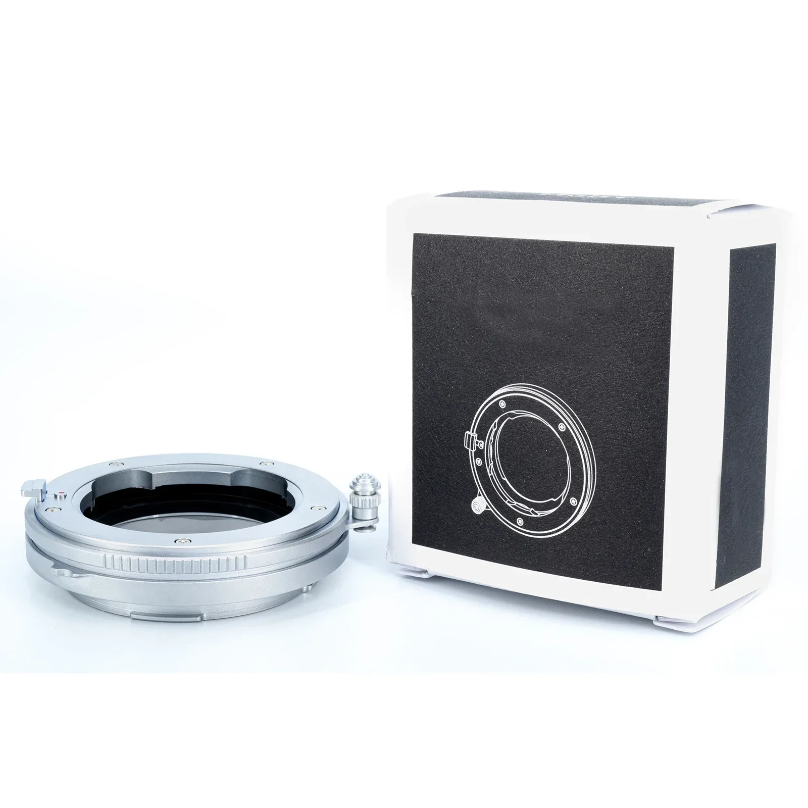 Lens Adapter Helicoid Leica M Lens to Leica L SL CL Macro Focu cameras accessories Made of brass and aluminum Silver