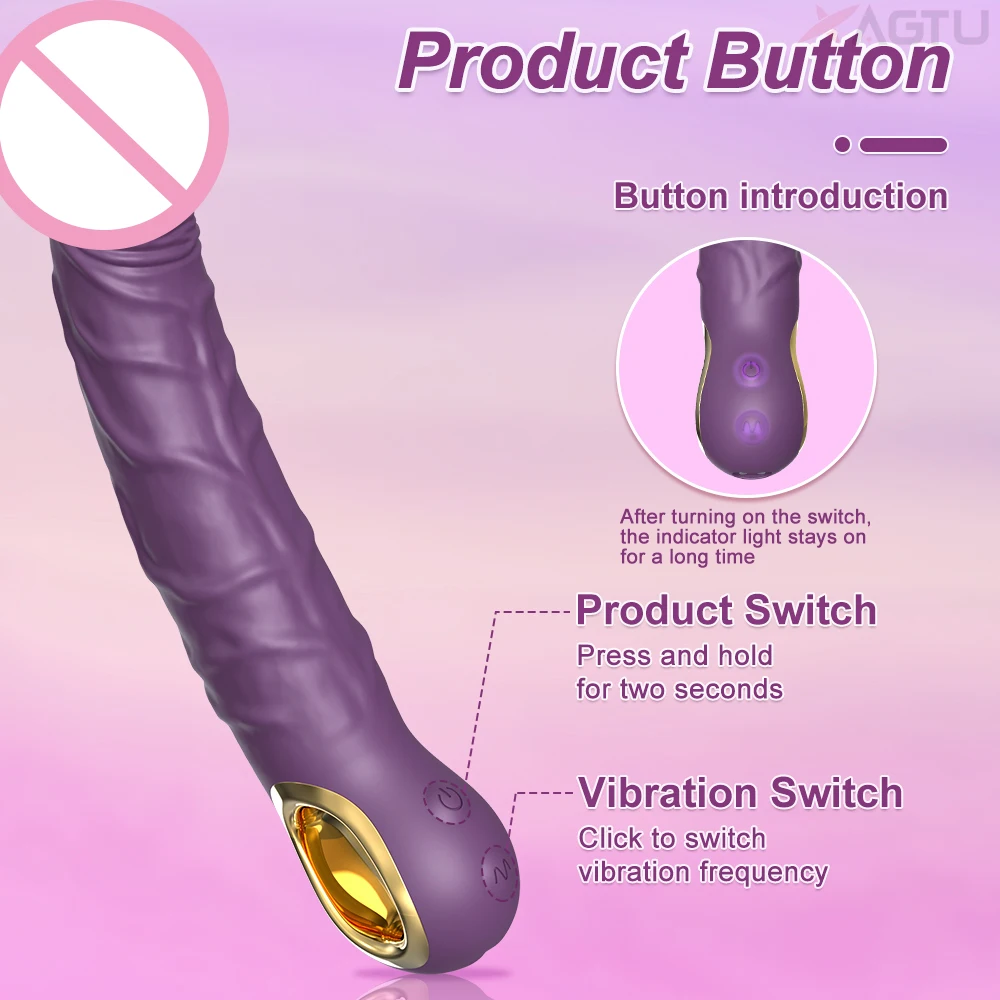 Powerful Dildo Vibrator for Women Clit Clitoris Stimulator G Spot Vagina Massager Vibrating Female Sex Toys Adult Supplies