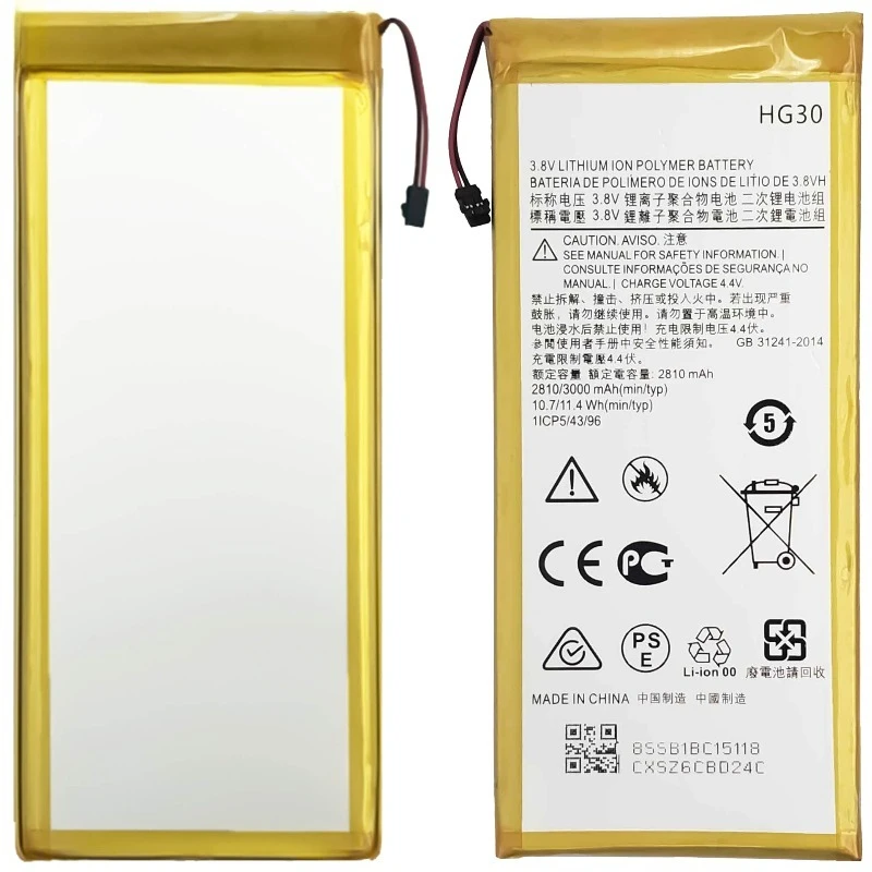 HG30 for Motorola G5S Plus G6 XT1806 G6 20Plus Mobile Phone Battery High Capacity Battery Replacement Bateria with Tools