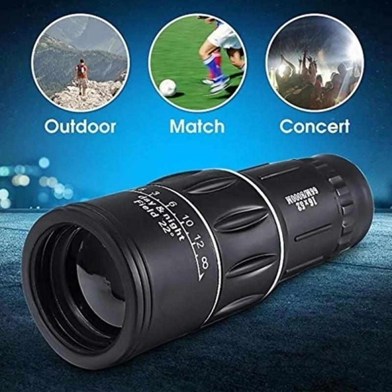 16X52 long Distance Sports Hunting Zoomable Monocular Low Light Night Vision Telescope Binoculars for Outdoor Watching Hunting