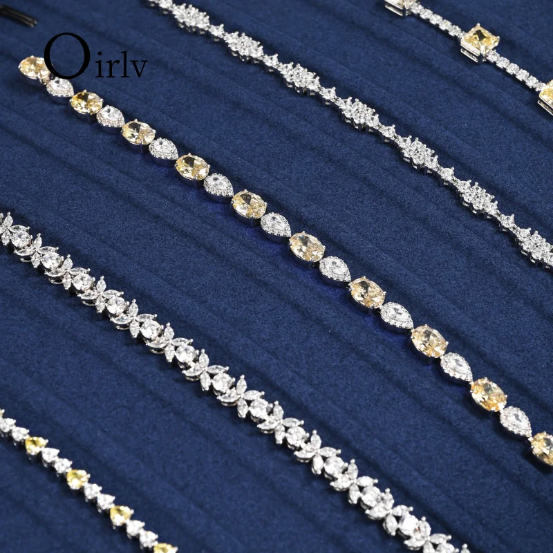Oirlv Navy Blue Velvet Bracelet Storage & Display Tray - Multi - Slot Organizer for Home & Retail Jewelry Showcase Jeweler