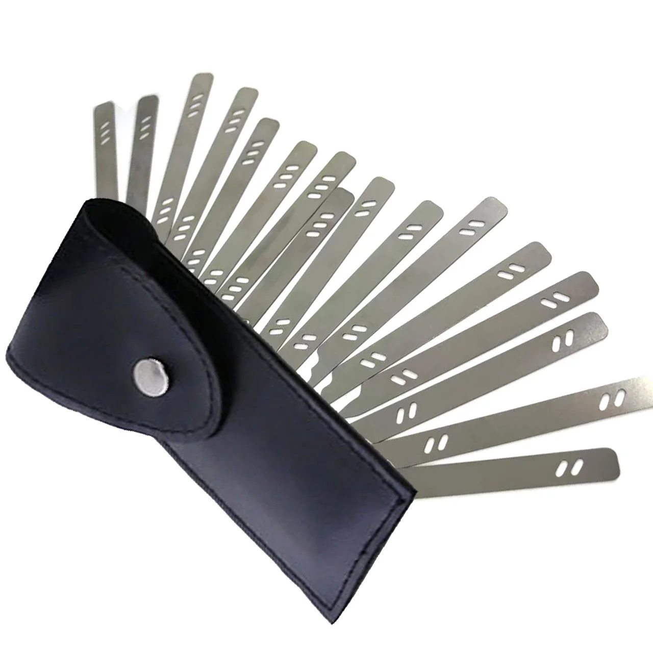 18pcs New Stainless Steel Lockpick Tools Locksmith PickTools, Beginner Picking Practice Set with Locks