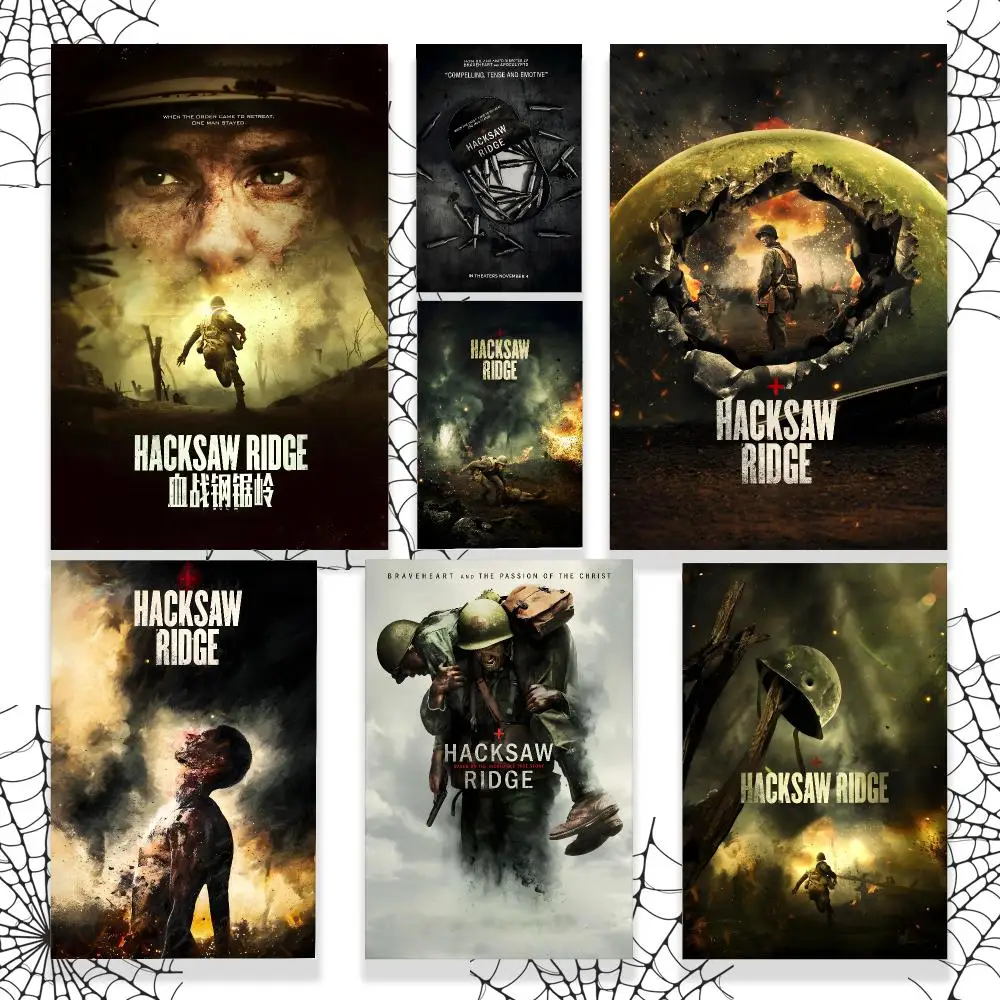 Movie Hacksaw Ridge Poster Graphic Wall Art Poster HD Waterproof PP Paper Print for Bedroom Living Room Office Decor Gift