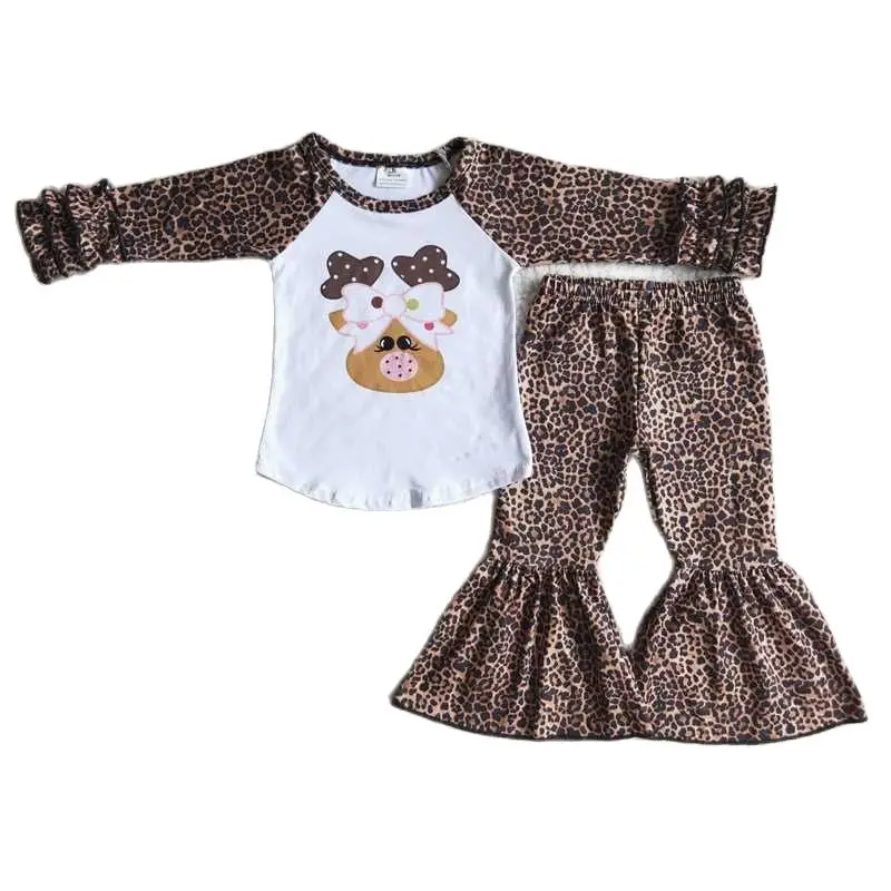 

Christmas Long Sleeve Leopard Fawn Suit