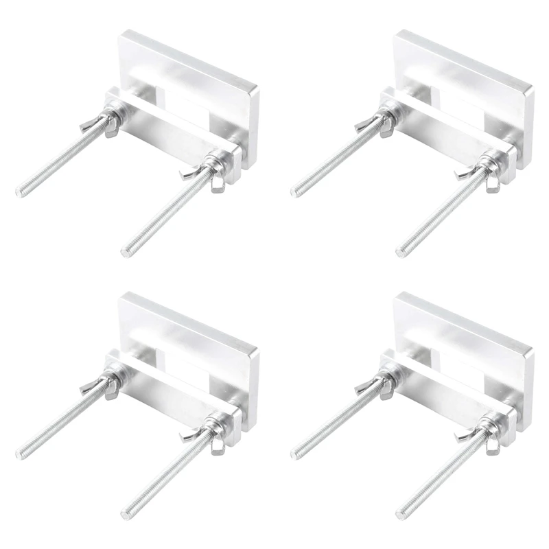 

4X Violin 4/4 Neck Install Clamp Violin Head Fixture Fixed Clip And Fingerboard Mounting Angle Accurate Measuring Tool