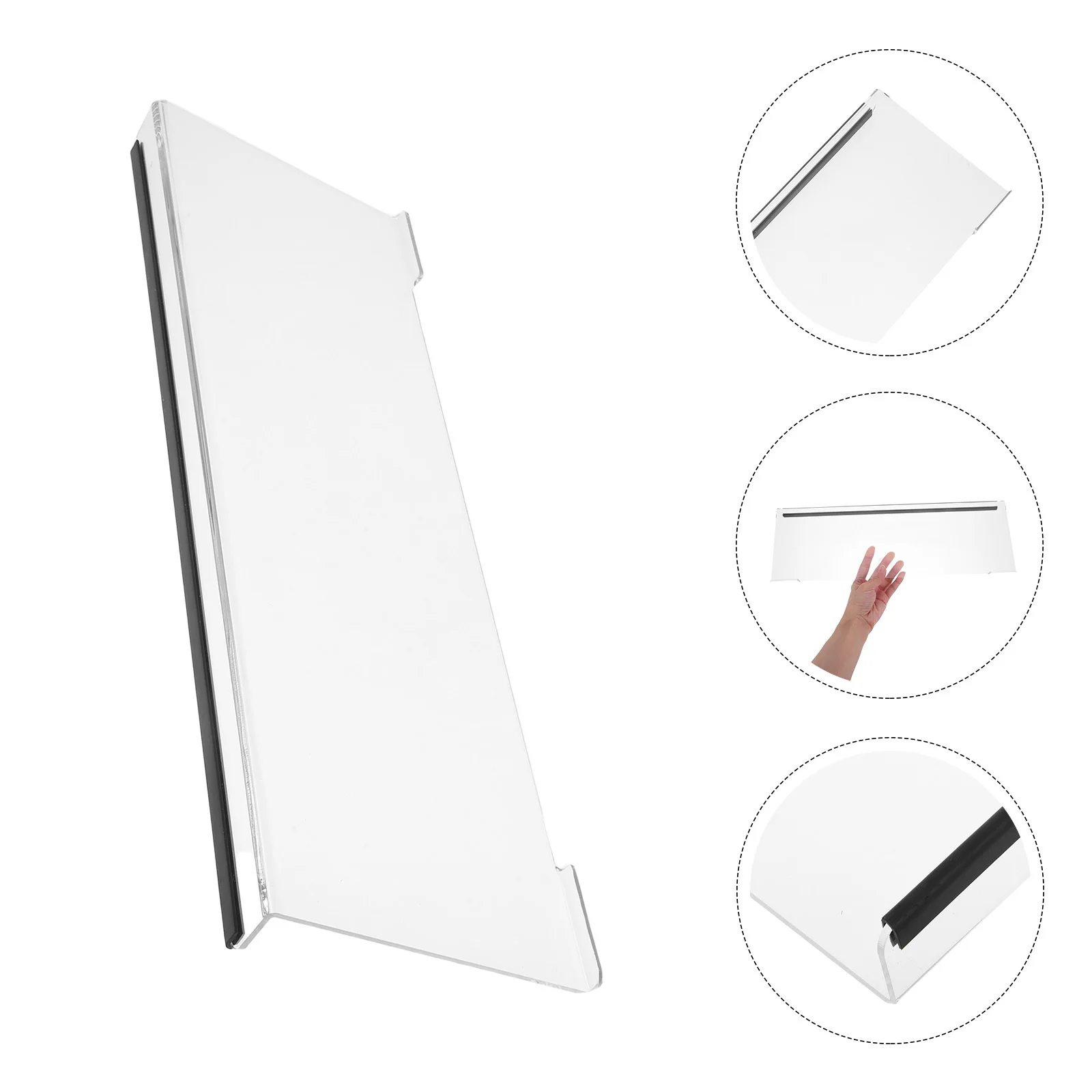 

2Pcs Acrylic Keyboard Platforms Ergonomic Z-Shape Anti-Slip Riser for Modern Workspaces Keyboard Shelf Acrylic Desktop Tray