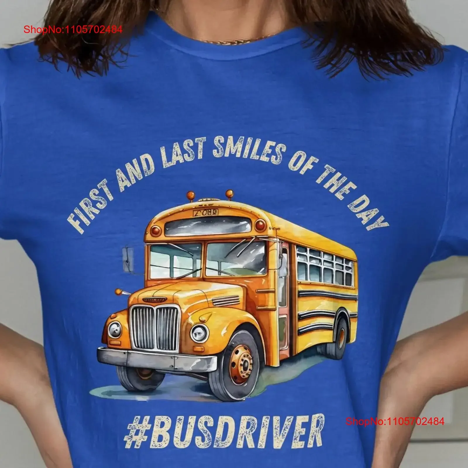 Bus Driver T Shirt vintage Washed homme Versatile designer clothes Top For Everyday Wear Comfortable Unisex Stretched graphic