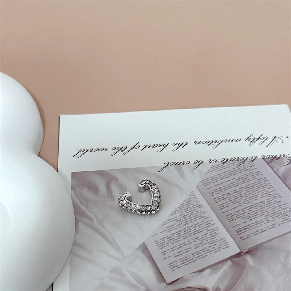 1 قطعة تشيكوسلوفاكيا الحب قرط كبس جميل وحلو رائعة مفتوحة على شكل قلب مجوهرات كاميليا النباتات المرأة أقراط الفتيات هدية #6