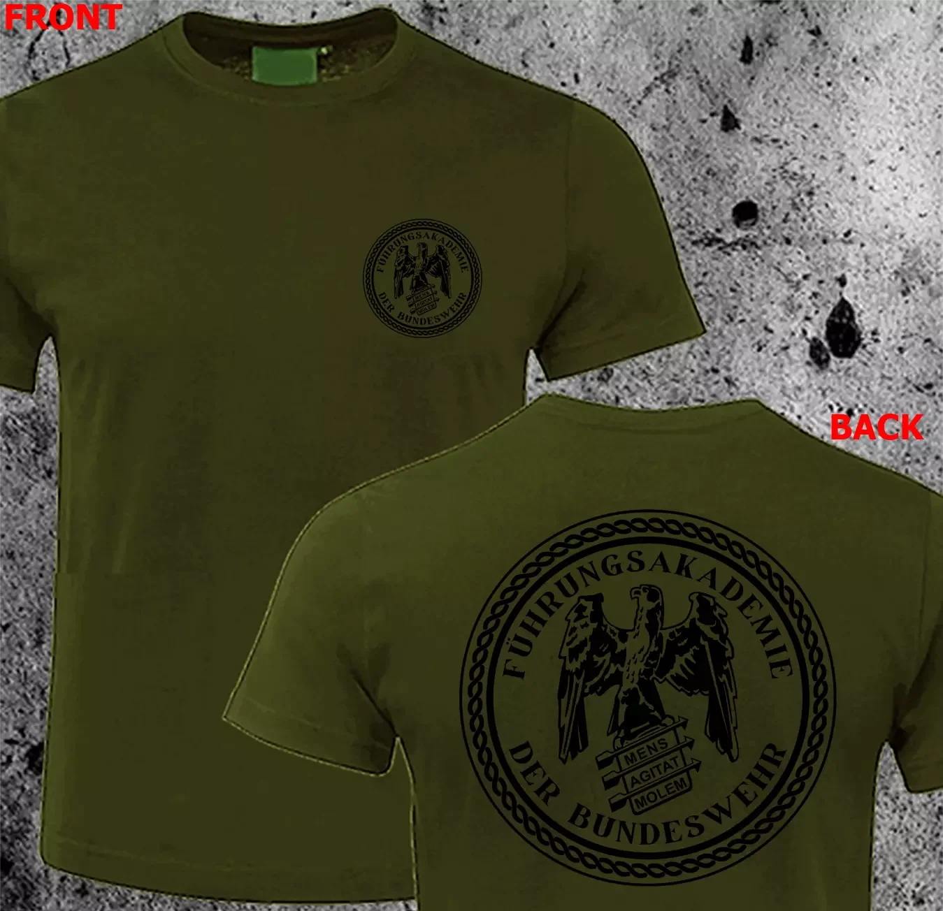 German Army Military Academy Bundeswehr T-Shirt 100% Cotton O-Neck Short Sleeve Summer Casual Mens T-shirt Size S-3XL