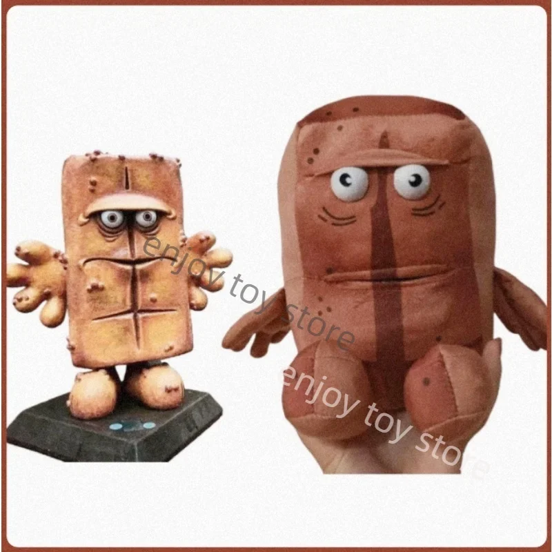 

Cute Bernd Das Brot Plush A Gloomy And Expressionless Toast Bread Plush Chocolate Brown Bread Man Stuffed Pillow Doll Kid Gifts