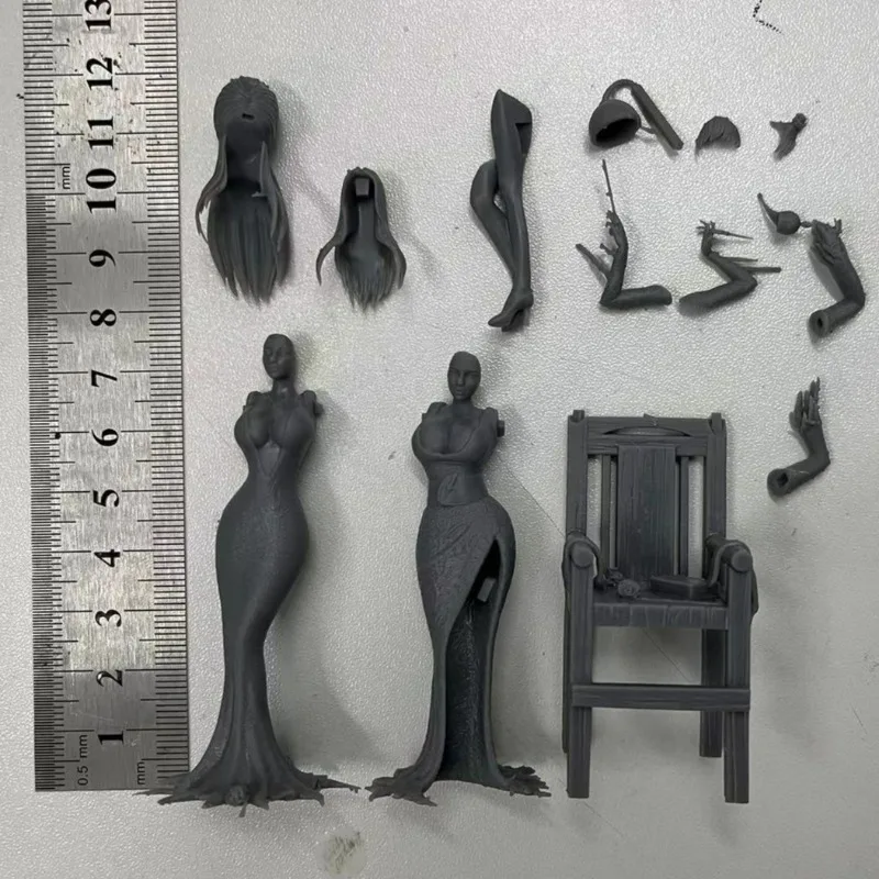 1/24 Scale Resin Figure Assembled Model Kit Fantasy Hobby Miniature Witch Diorama Statue Unassembled and Unpainted Free Shipping