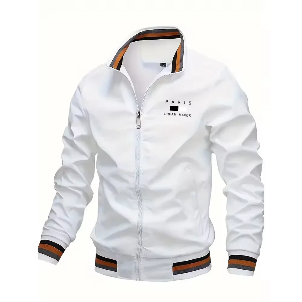 Spring Autumn Men's Jackets Oversized Stand Collar Zipper Outdoor Coat Tops Baseball Bomber Varsity Jackets Man Designer Clothes