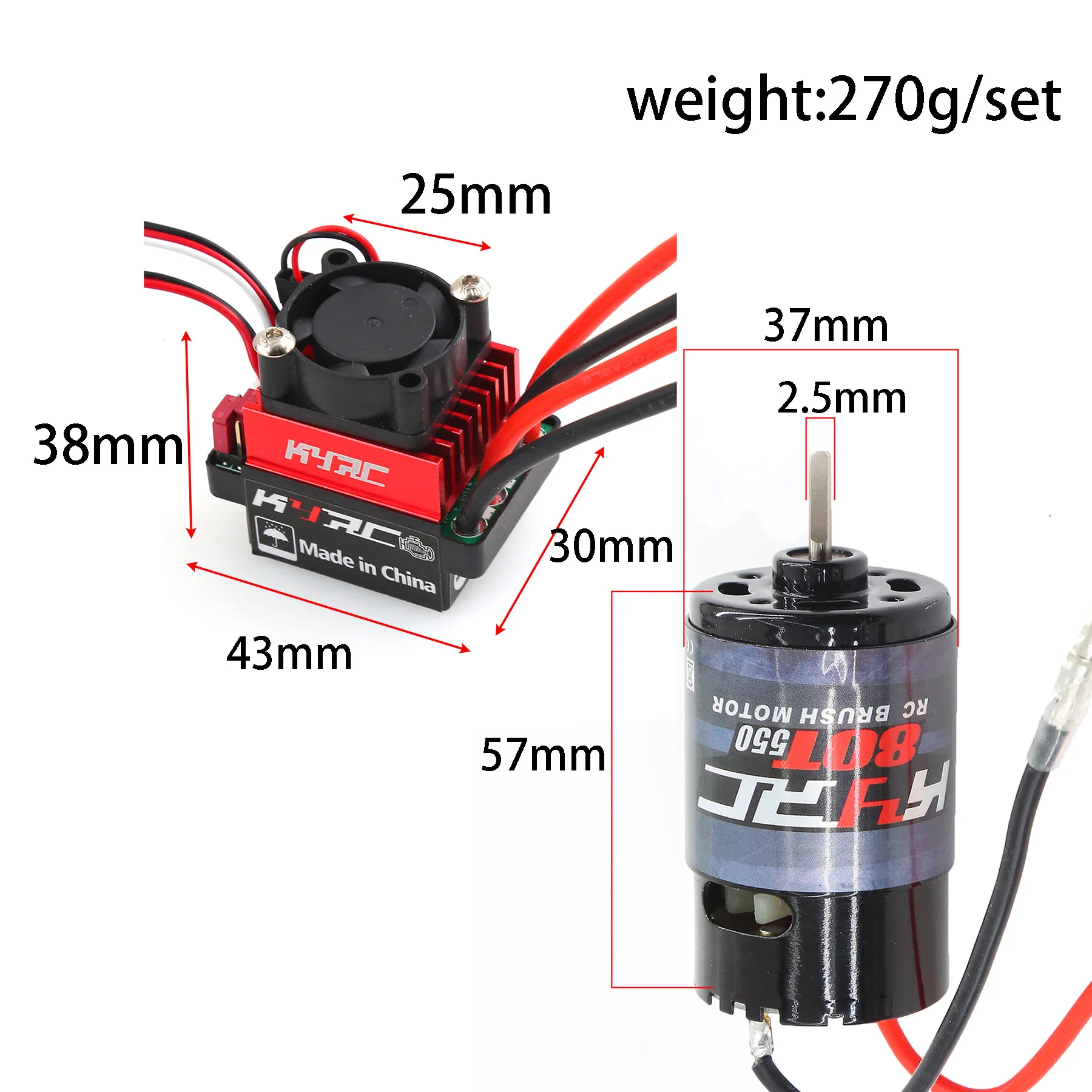 1:10 Scale RC Car ESC for Climbing: 60A ESC for Reversible Brushed Motors
