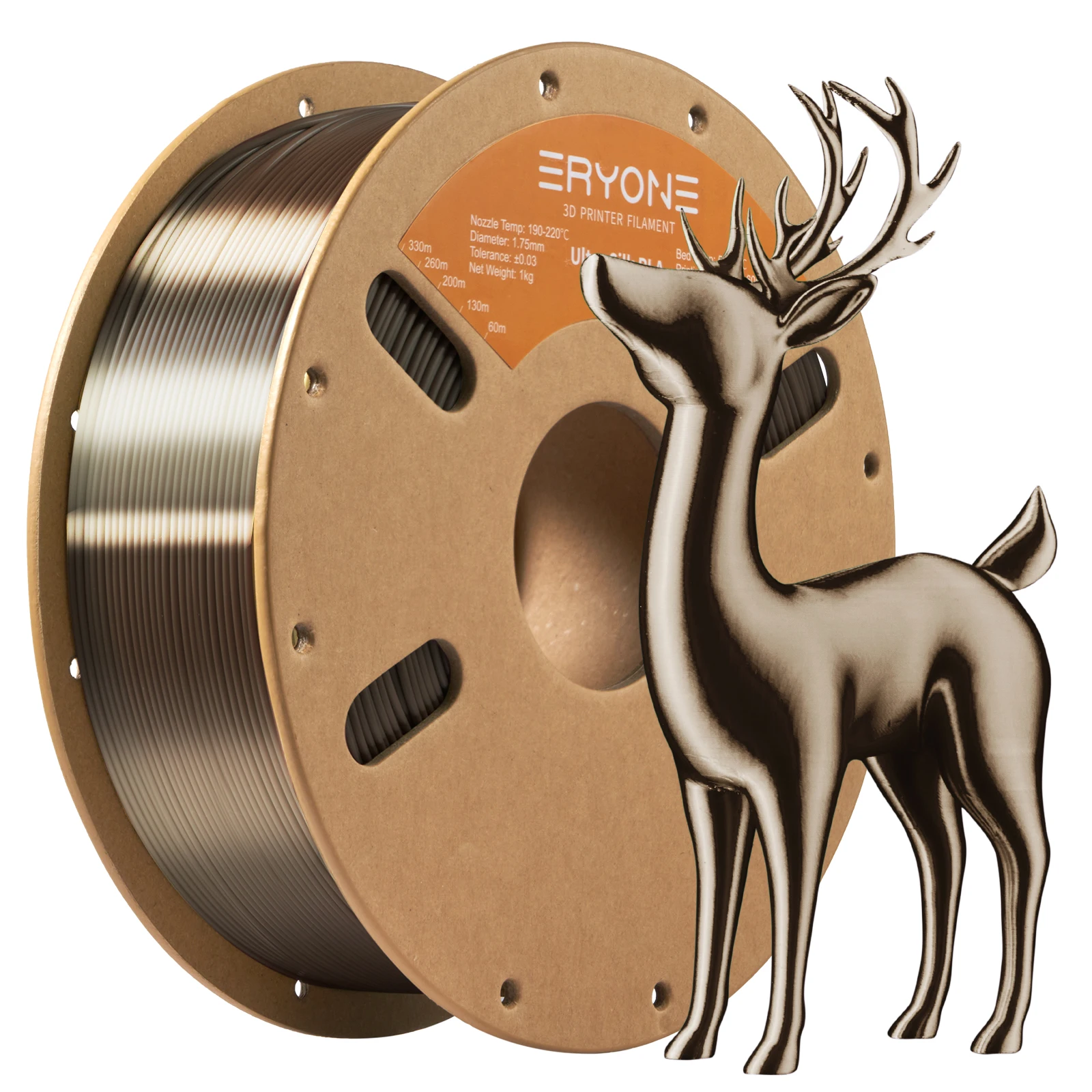 Eryone 1/5KG Ultra Silk PLA Premium Filament 3D Print, 1,75 mm Veelkleurig Beschikbaar 1kg ultra zijde pla, 1KG/Spool
