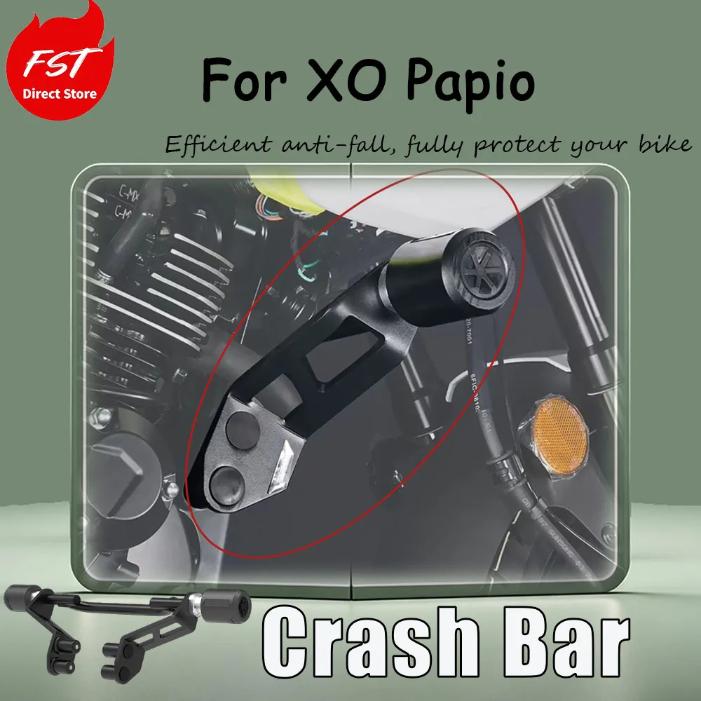 For XO Papio motorcycle-specific protective accessory guard bars, crash prevention bars, bumper, crash protection balls