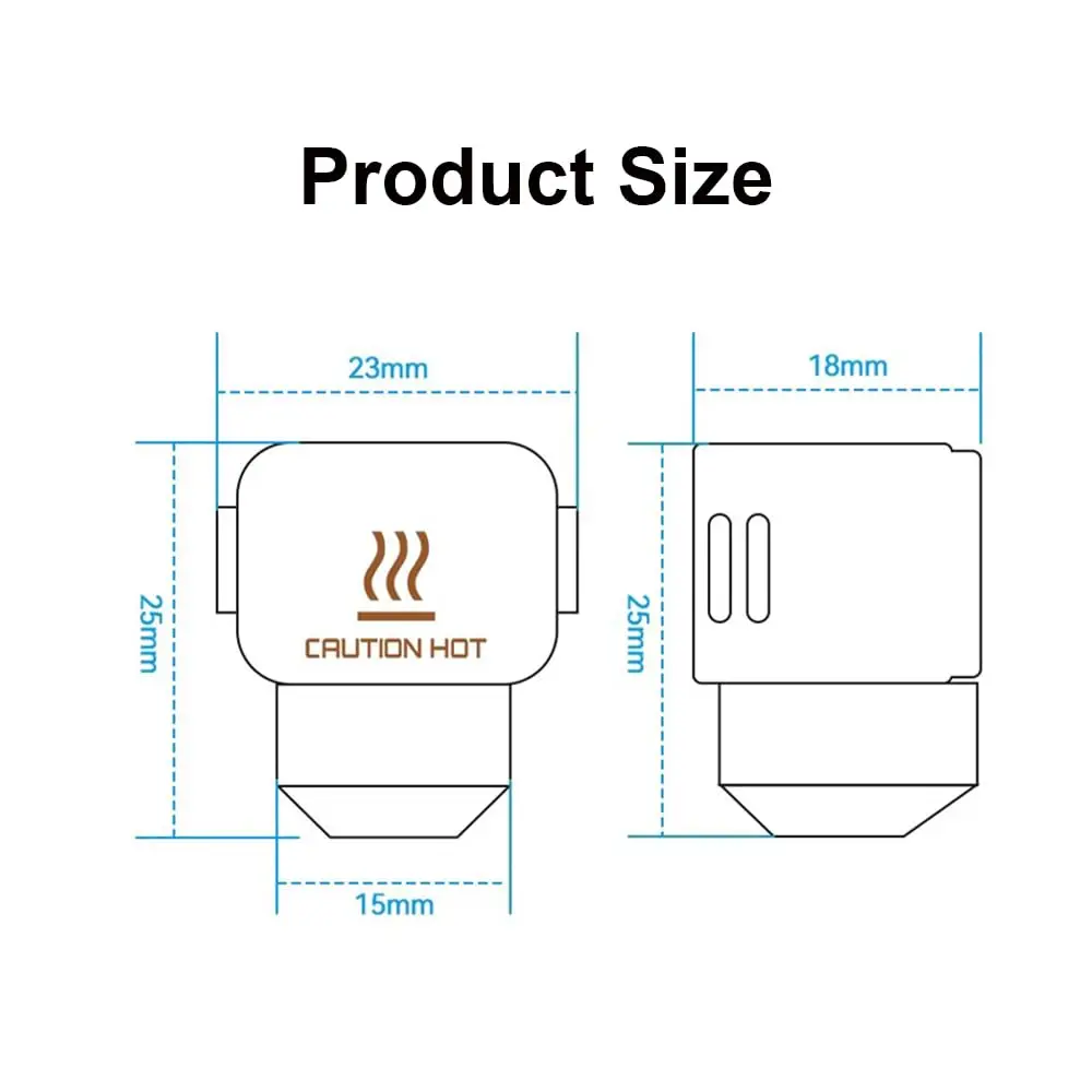 6pcs A1/A1 Mini Silicone Hotend Covers - High-Temp Heater Block Socks For Bambu Lab A1/A1 Mini 3D Printer Accessories