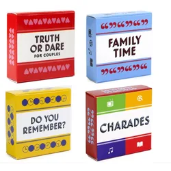 The Mini Size Truth Or Dare For Couples Drinking Cards English Charades Family Time Do You Remember Deck Borad Party Games