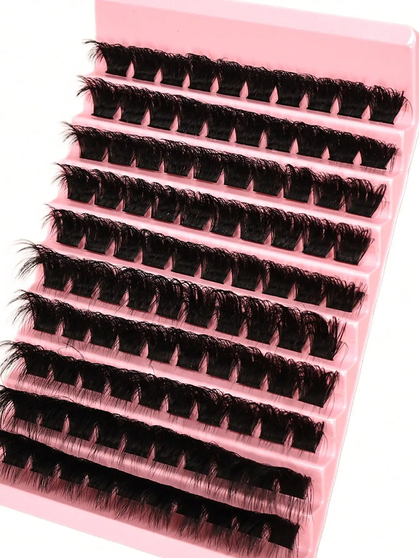 Cluster False Eyelashes Soft Natural Look D Curl Fluffy Lash Clumps for Beginners Halloween