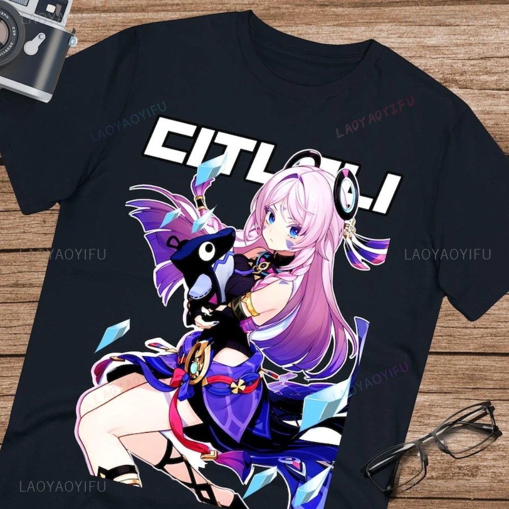 

Citlali Genshin Impact Graphic T Shirts Woman Man Fan Unisex Summer High Quality Cotton T-shirt Classic Cartoon Casual Clothes