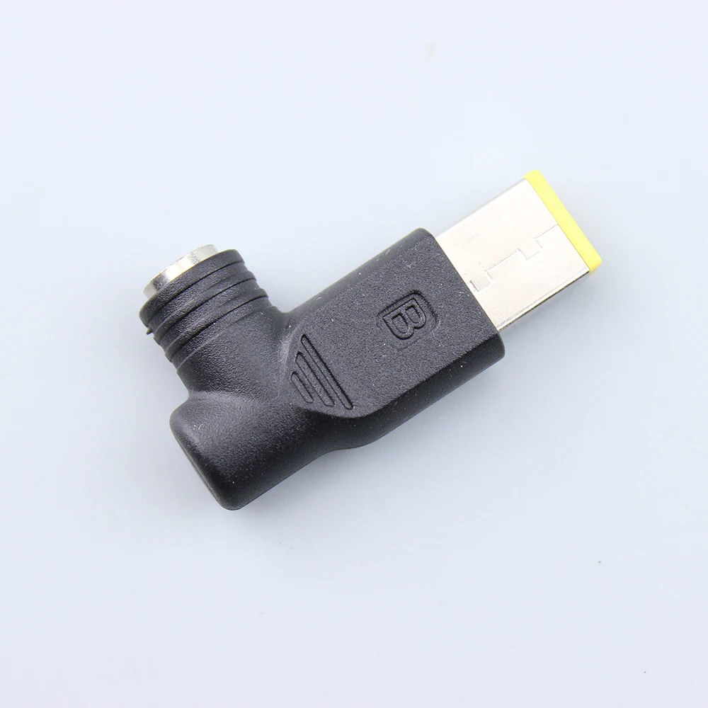 1PCS 240W DC 5.5*2.5MM Female to Lenovo Square Male Elbow Power Adapter，MA-1217