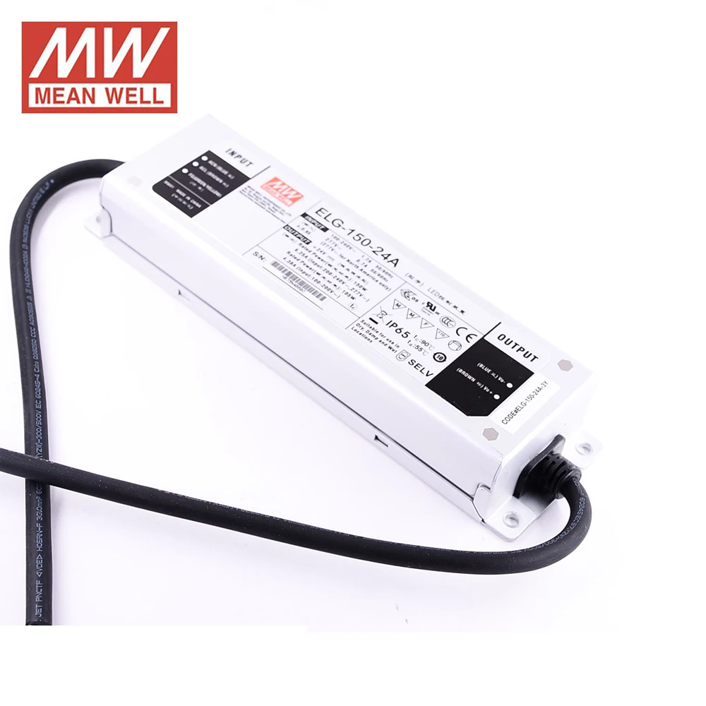 MEAN WELL ELG-75 ELG-100 ELG-150 ELG-200 ELG-240 12V 24V 36V 42V 48V 54V A/B Type Switching Power Supply  3 IN 1 Dimming