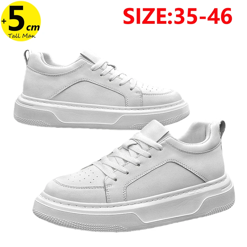 

Elevator Sports Shoes for Men and Women Height Increase Insoles Lift Sneakers Plus Size 35-46