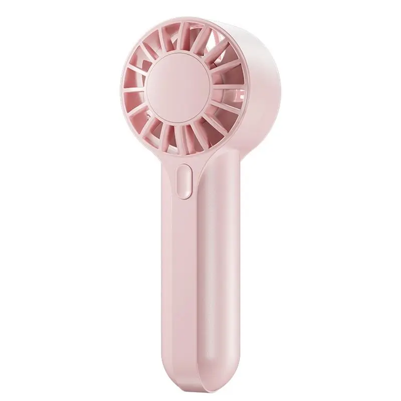 

L65A-USB Rechargeable Mini Portable Fan Powerful Wind Portable Handheld Desktop Outdoor Cooling Fan Pink
