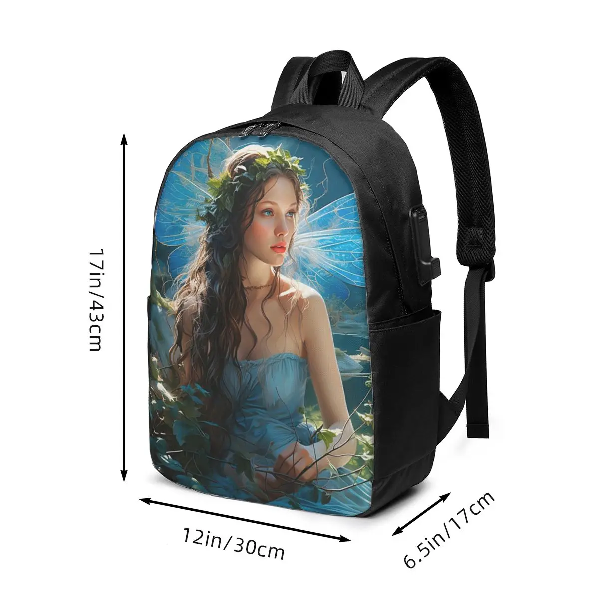 Enchanting Fairy By The Lake Backpack Travel Notebook Bag Computer College Student School Bag Laptop Shoulder Bags for Men Women