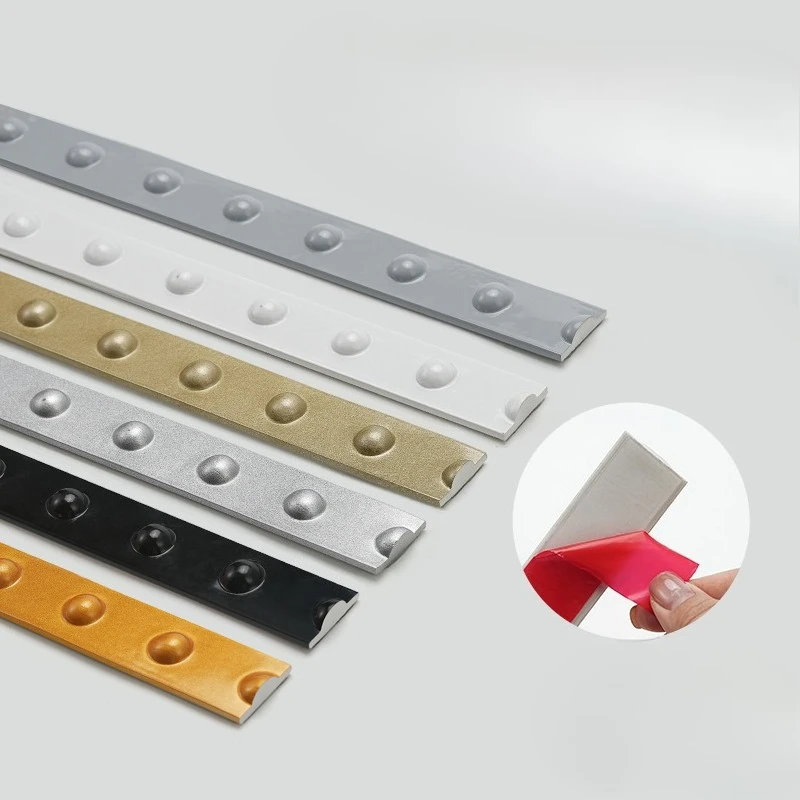 1 Roll of Elegant Self-Adhesive PVC Decorative Strips - Flexible and Bendable for Walls, Floors and Cabinets, 3.3 Foot Long