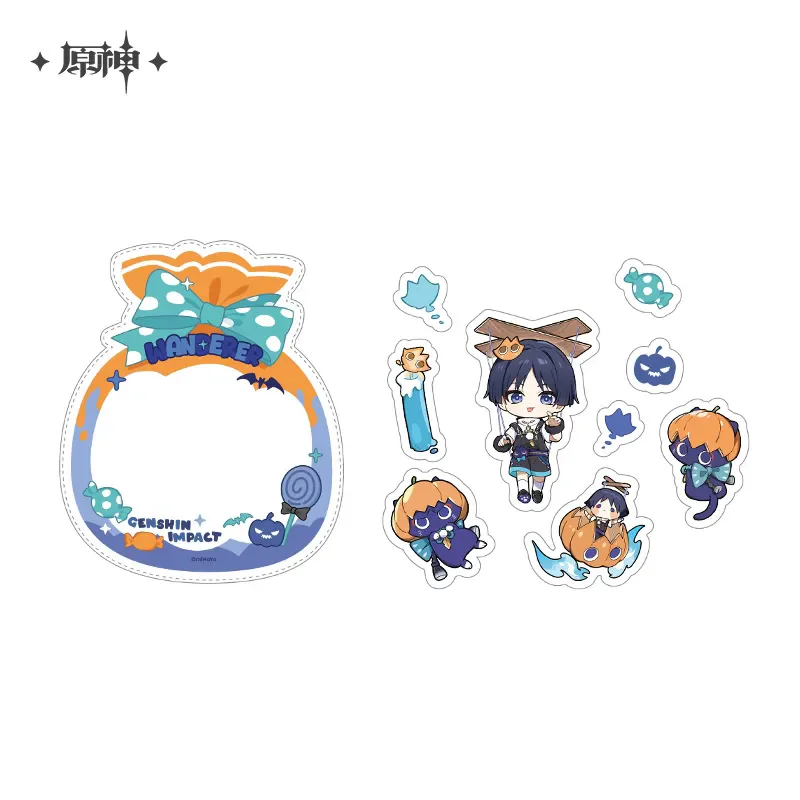 [Genuine] miHoYo Game Genshin Impact Sticker Set Wanderer Citlali Klee Anime Accessory Cartoon Ornament Prop Cosplay Xmas Gifts 5