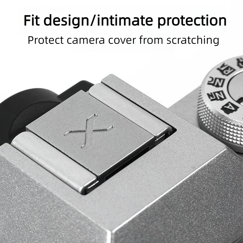 Camera Metal Hot Shoe Cover Speedlight Protector Case for Fuji X-S10 S20 T3 T4 A5 A7 E4 E3 H1 Canon 200D Nikon DSLR Accessories