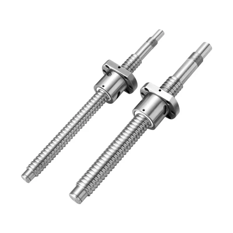 Ball Screw 12/16 Series - 150mm To 1150mm Ball Nut Ball Screw With Straight/Waist/SFS/SFA Nut+Ball Screw End Machined