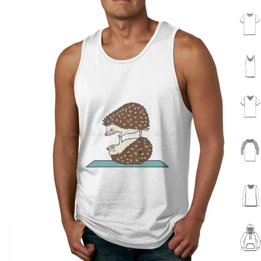 Acroyoga Hedgehog Tank Tops Vest Sleeveless Acroyoga Hedgehog Yoga