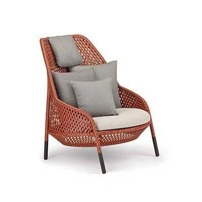 Modern removable aluminium outdoor furniture three-piece set with sofa chair, coffee table, foldable for patios