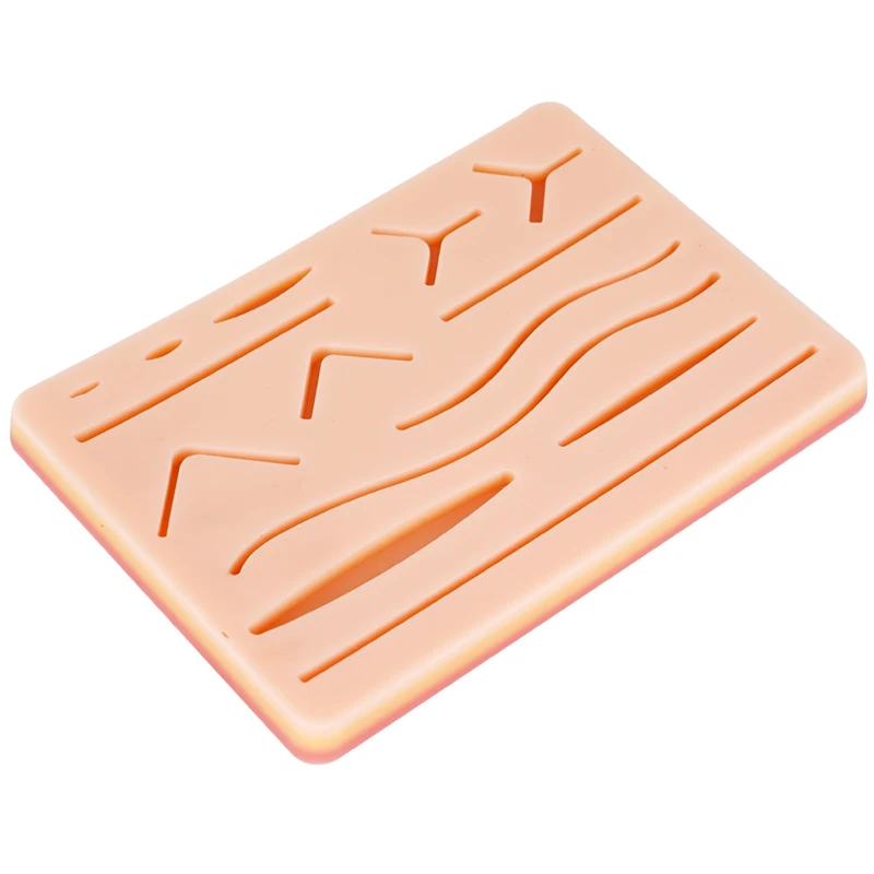 

Silicone Skin Wounds Suture Practice Traumatic Pad Reusable Surgical Suture Kit Simulation Wounds Training Teaching Skin Model
