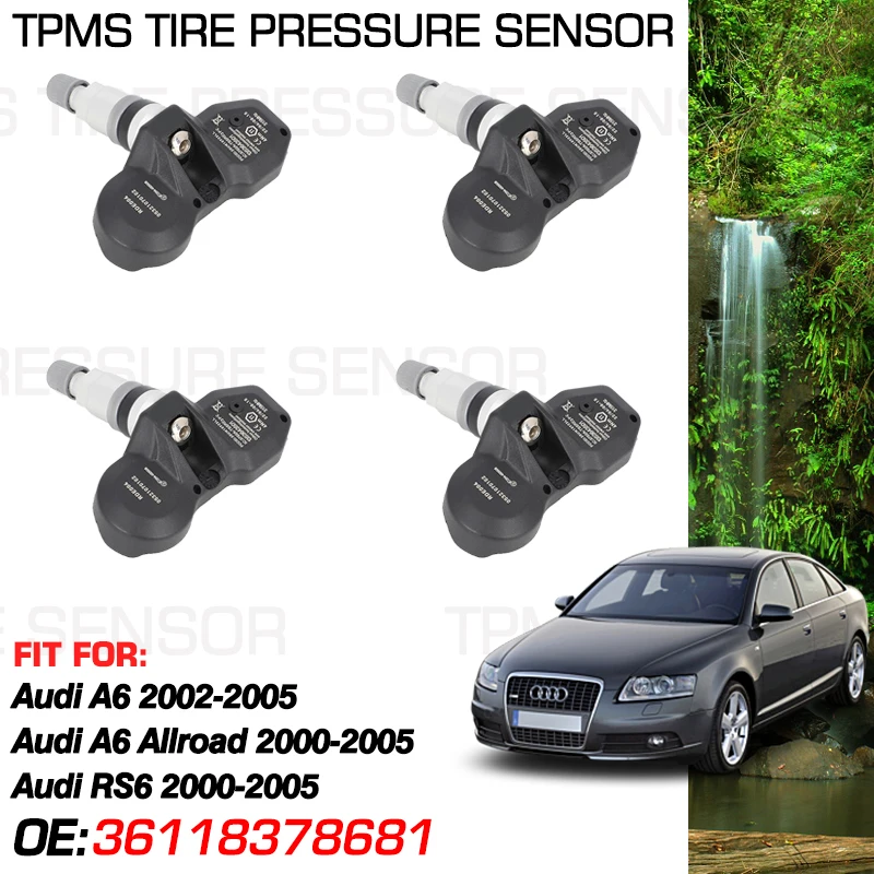 315MHz For Audi A6 2002-2005 Audi A6 Allroad 2000-2005 Audi RS6 2000-2005 Tire Pressure Monitoring Sensor 36118378681 4D0907275A