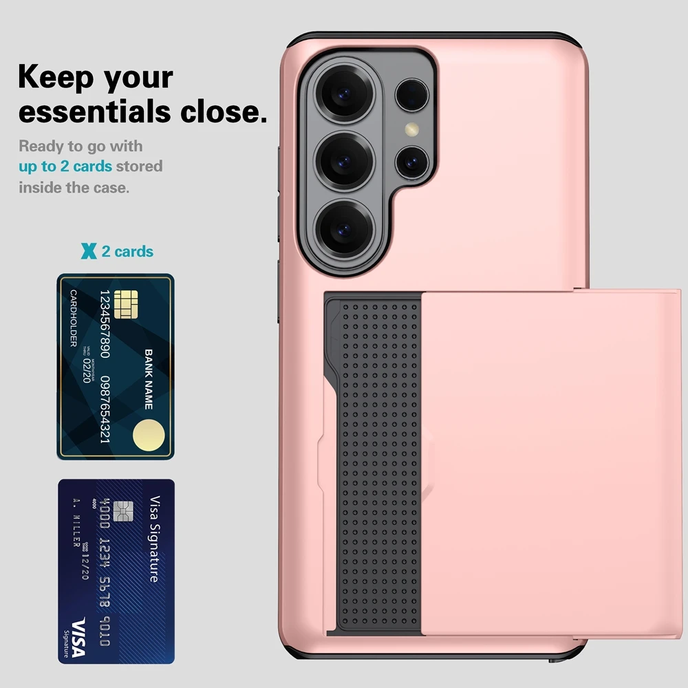 Handyhülle für Samsung Galaxy S26 S25 S24 S23 S22 S21 S20 S10 Note 20 10 FE Ultra Edge Plus Brieftasche Kartenfächer Hülle Stoßfest – Detail 14