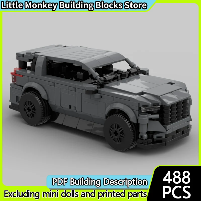 

City Car Model MOC Building Bricks Full-Size Sport Utility Vehicle Modular Technology Children Holiday Gifts Assemble Toys Suit