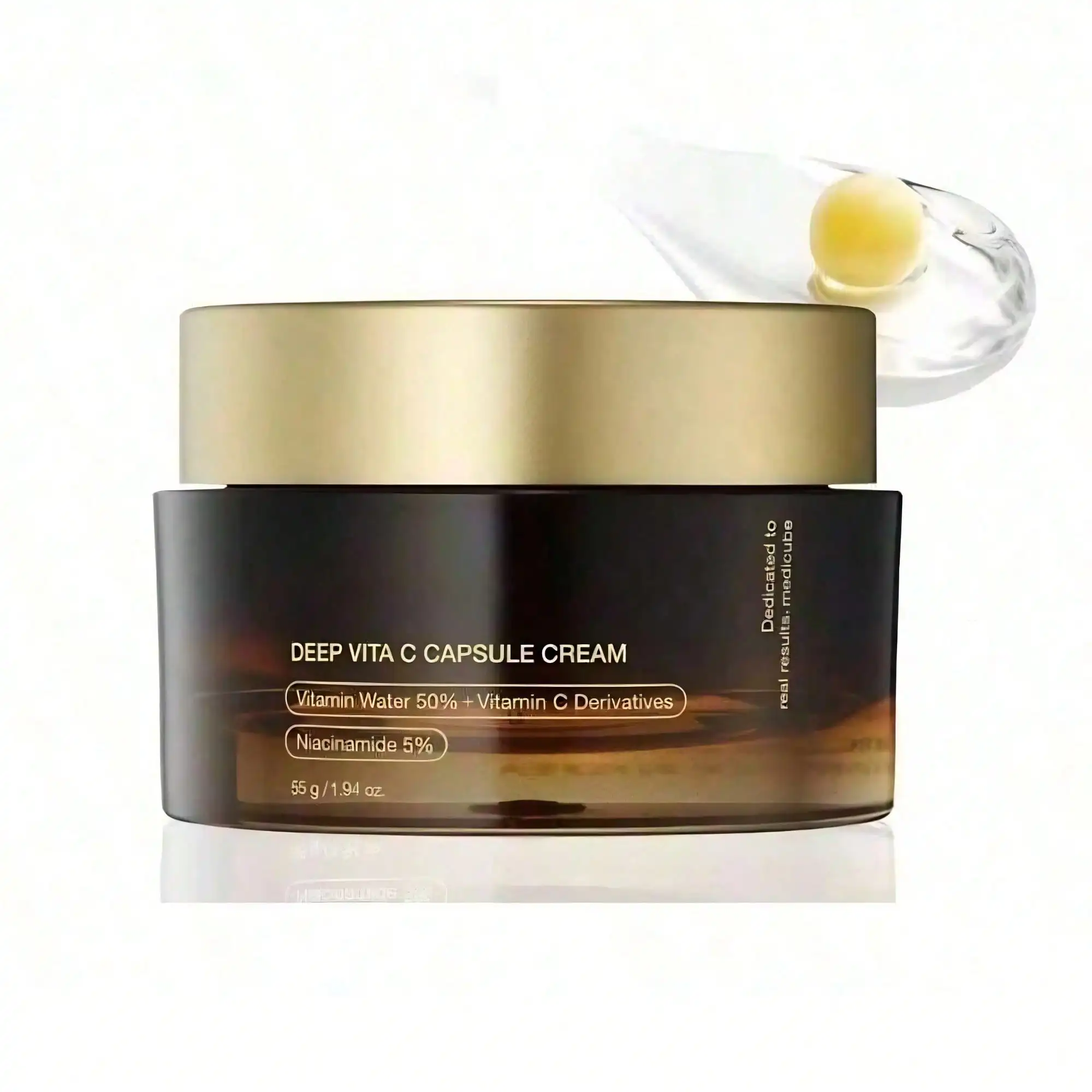 Korean Skincare Vitamin C Capsule Cream, Hydrating Gel Cream Infused with Liposome & Vitamin C, Gentle Daily Facial Conditioning Treatment for Smooth Complexion, 1.94 Oz, Thoughtful Gift for Women for Holidays & Birthdays
