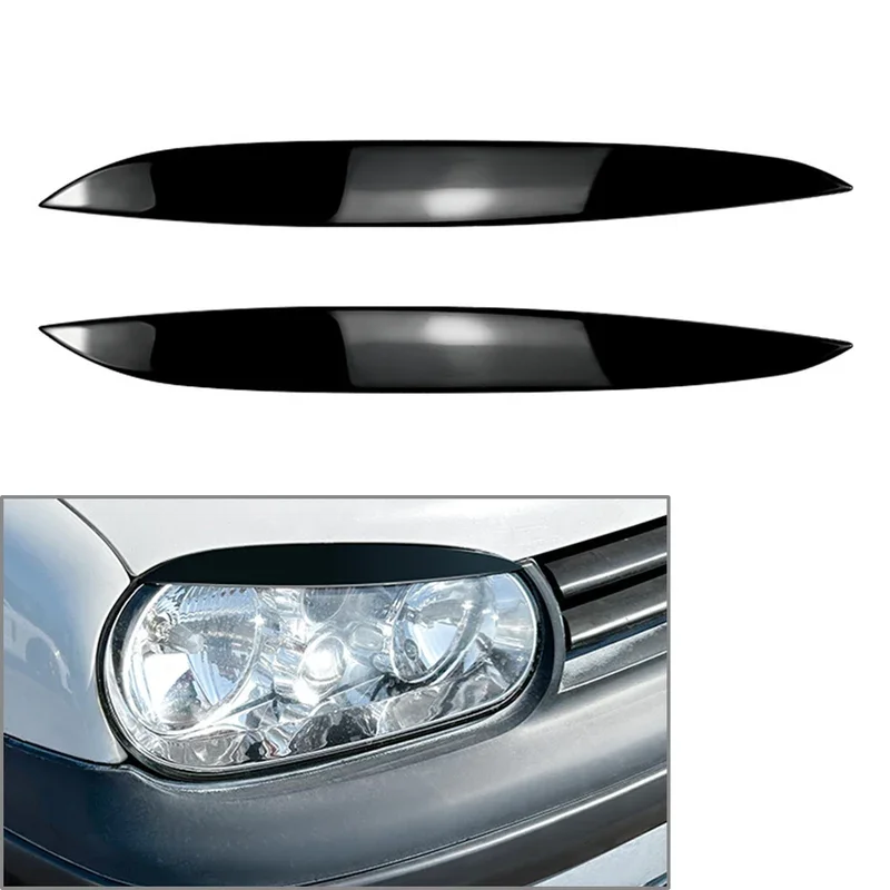 

Car headlight eyebrow eyelid cover decoration trim for VW Golf 4 Mk4 1997 1998 1999 2000 2001 2002 2003 2004 2005