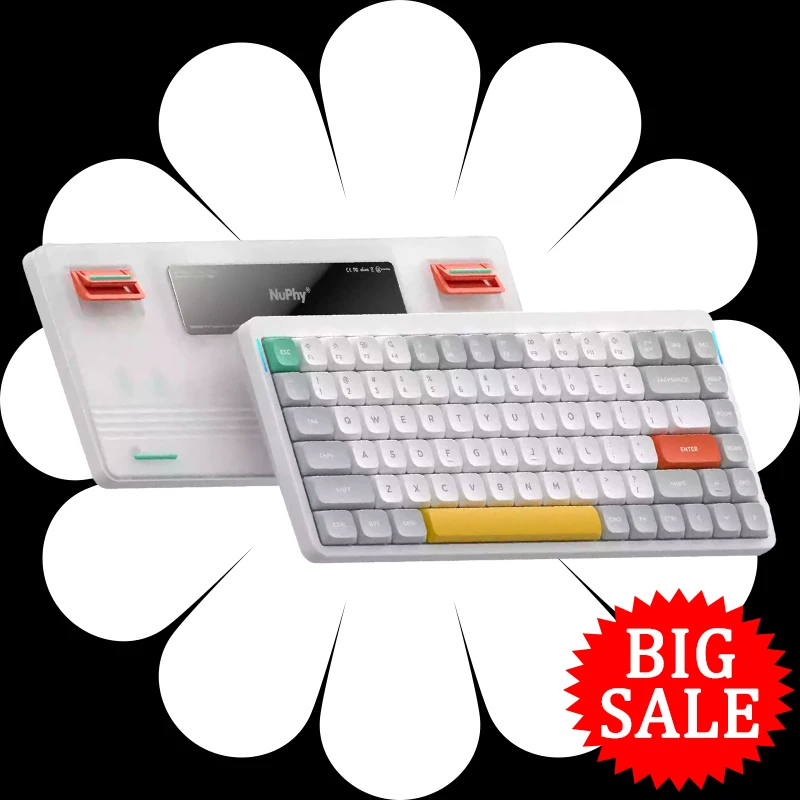 بيع كبير Nuphy Air75 V2 الألوة التبديل لوحة المفاتيح الميكانيكية ثلاثي الوضع رقيقة جدا صامتة الساخن مبادلة مخصصة لوحة المفاتيح المكتبية اللاسلكية #2