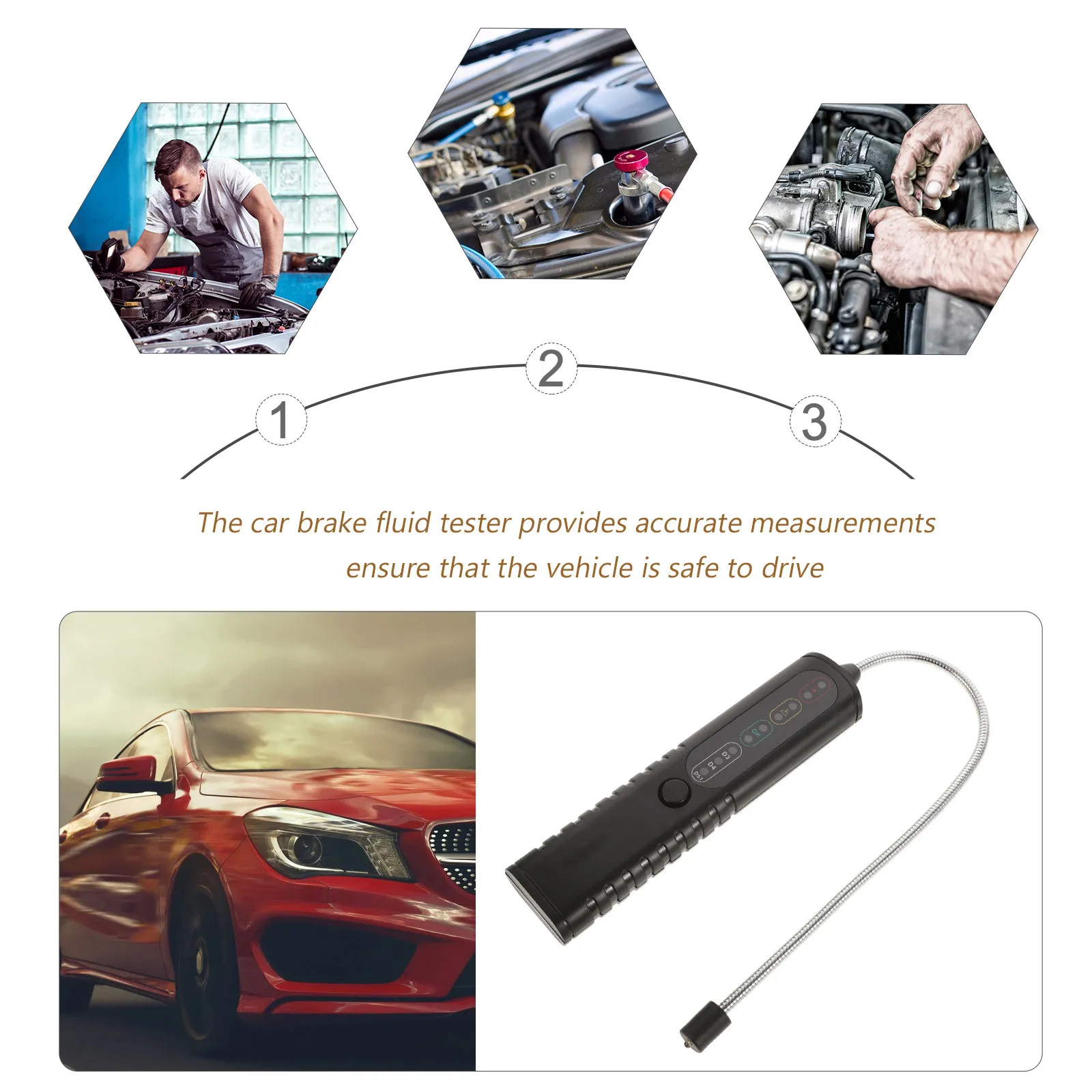 Brake Measurement Tool Pressure Tester System Bleeding Tools Fluid Device Testing - view 6