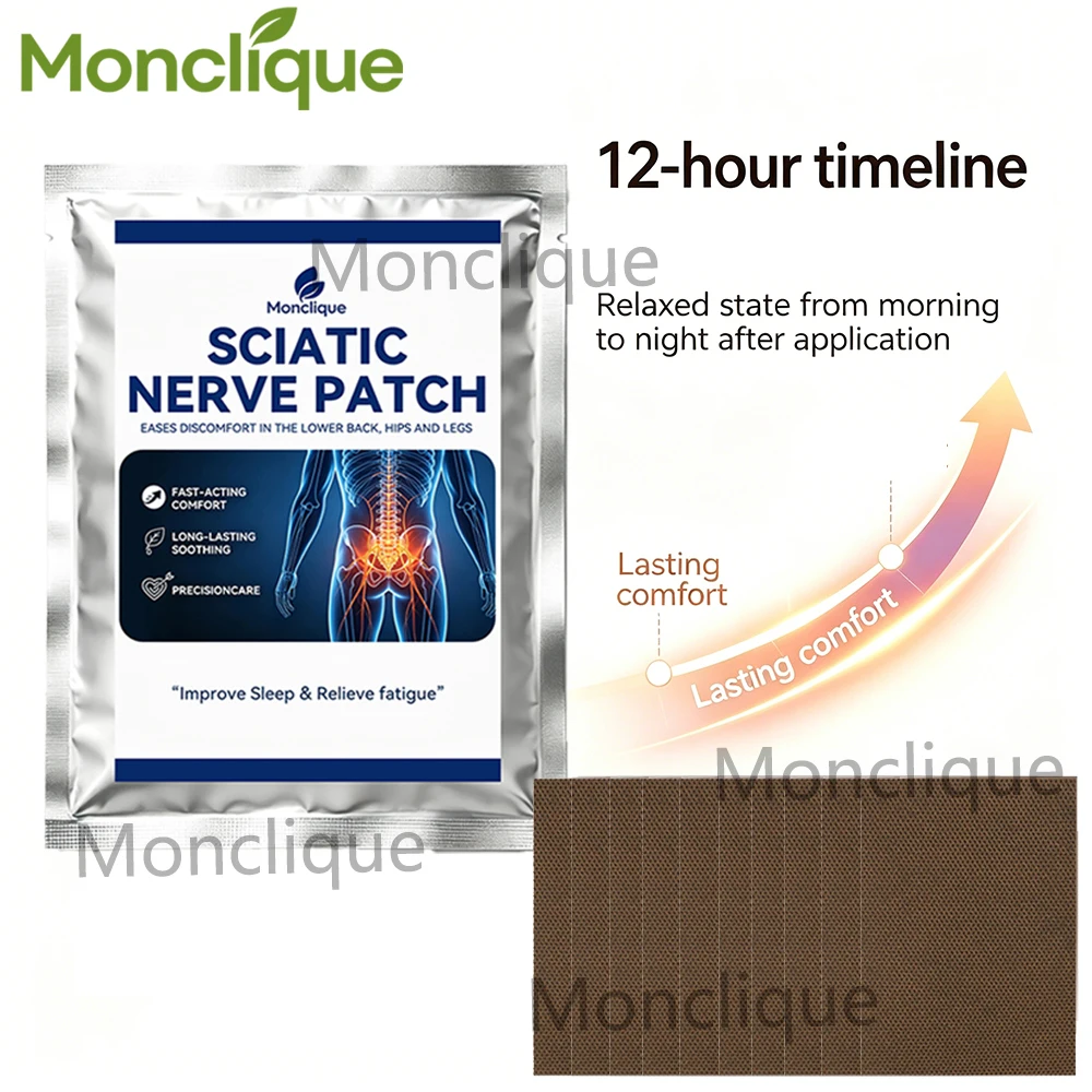 Buttocks Soothing Patch Sciatic Nerve Hot Compress Pad Legs Piriformis Care Stickers Breathable Self-adhesive Relaxing Muscles