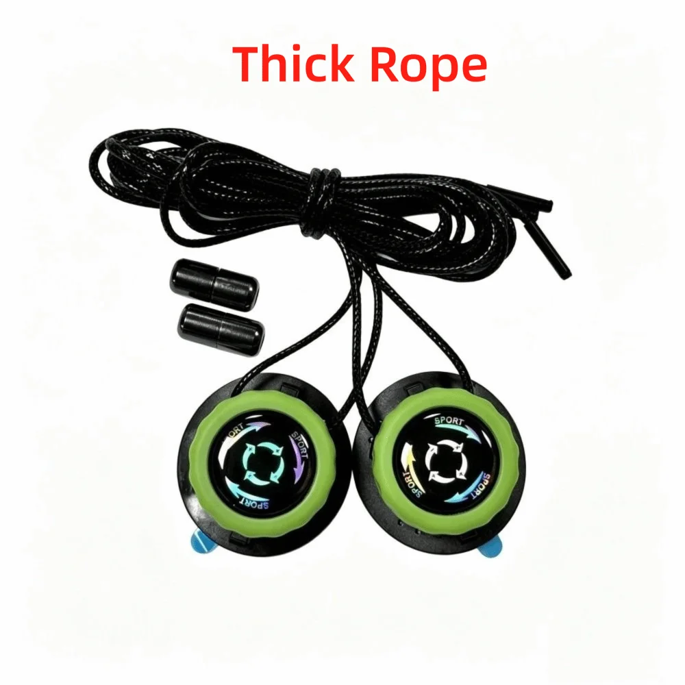 1 Pair Rotating Shoe Buckle Swivel Buckle Laces Thick/Thin Rope Round Lock Lazy Laces Locking Shoe Strings for Kids and Adults