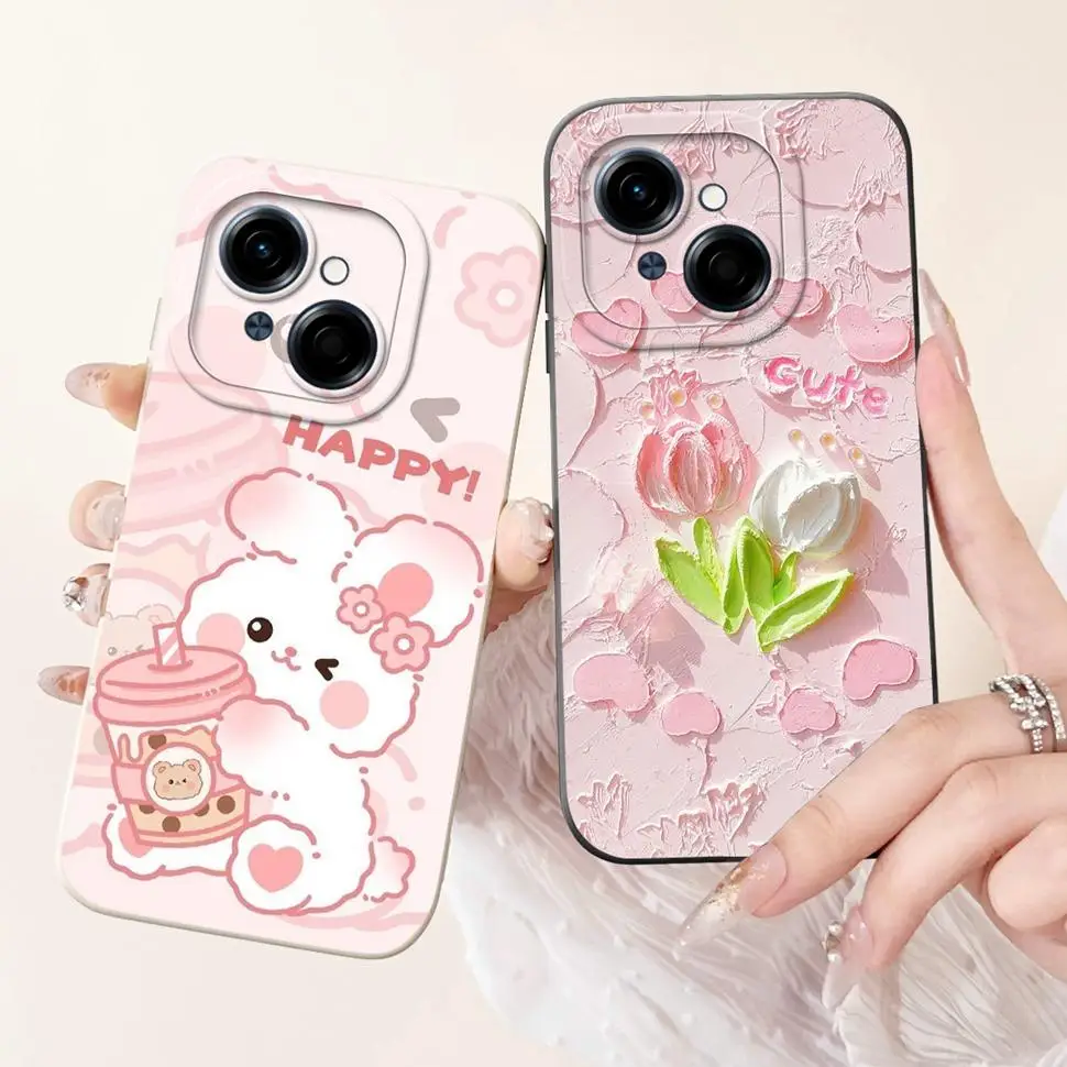 Cute Panda For Tecno Spark Go 1 2024 Case Soft Silicone Cover For Tecno Spark Go 2025  SparkGo 1 Go1 Pop 9 Pop9 Case Bags 6.67