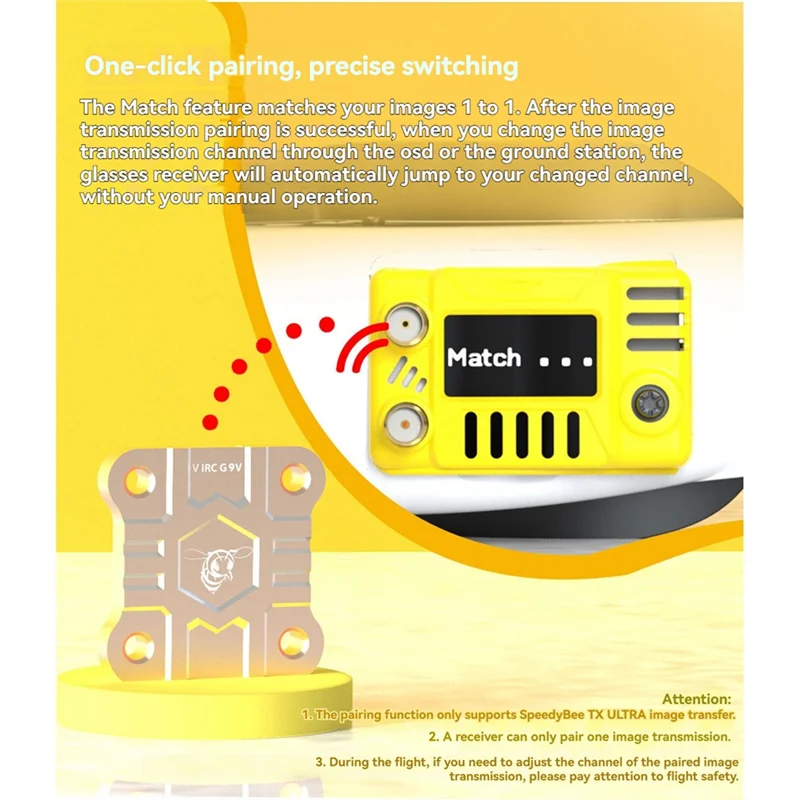 SQPP-For Speedybee 5.8Ghz FPV Goggles استقبال المدمج في مكتشف دعم OSD تحديث البرامج الثابتة لنظارات Fatshark DJI ORQA FPV