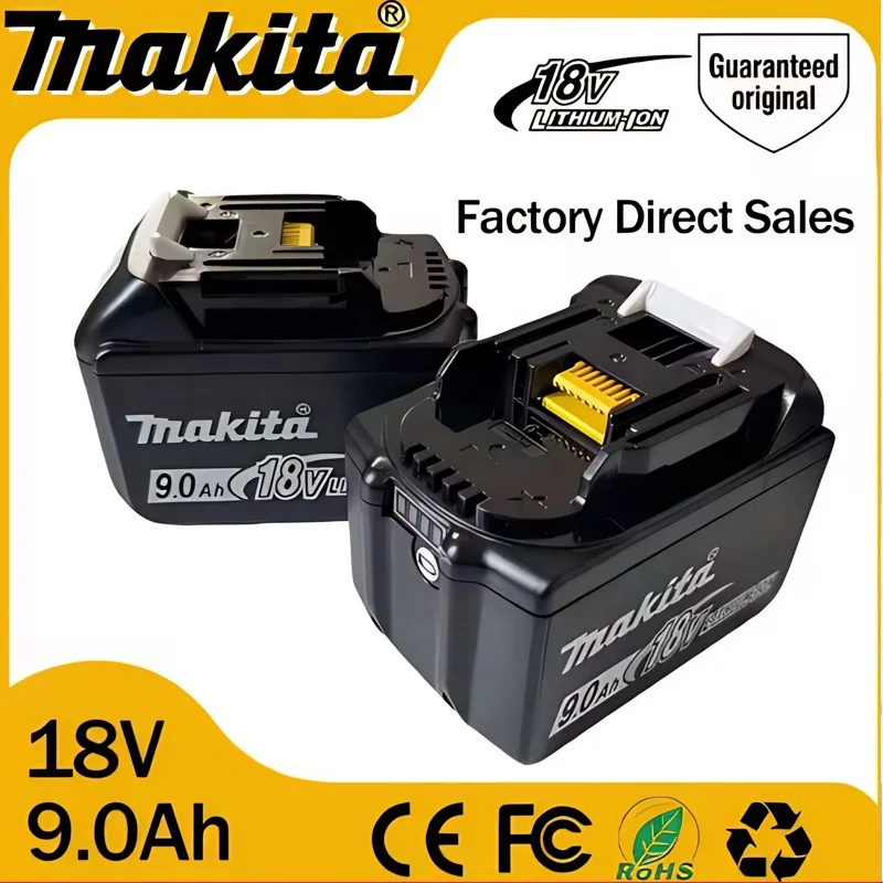 

100% original makita battery, 18v Tools Lithium Battery 9Ah for makita DDF487 DTD173 DGA404 HR140D DJV182